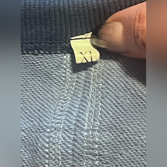 3/4 Sleeve Oversized Cropped Crewneck Sweatshirt - Picture 7 of 8